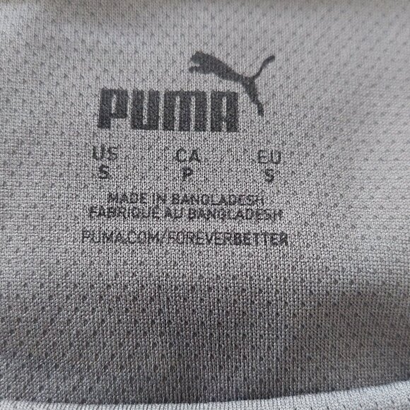 Puma Soccer First Touch Football Jersey Short Sleeve Grey Men's Small - Picture 9 of 13